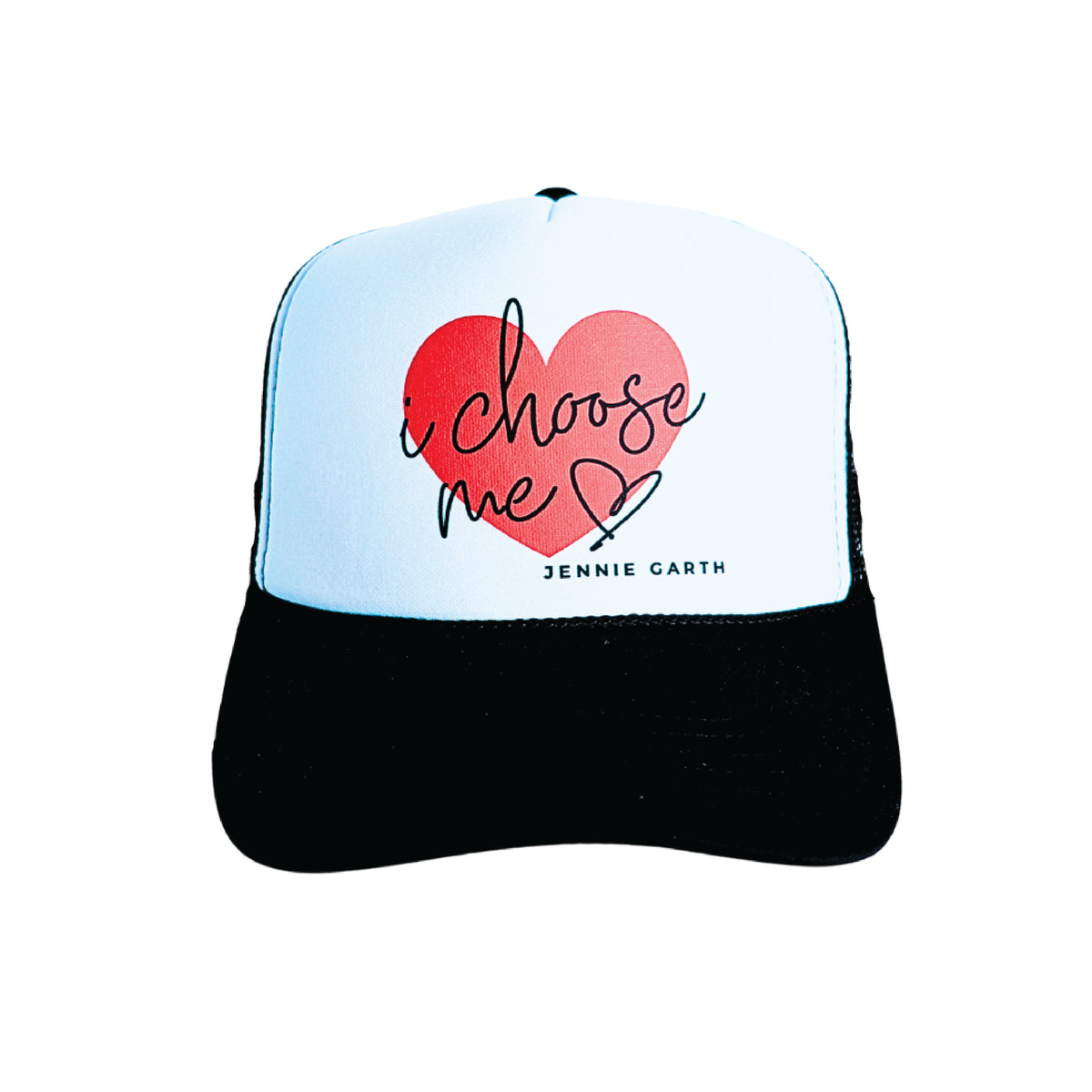 Red Heart I Choose Me Trucker Hat | Jennie Garth display picture 3